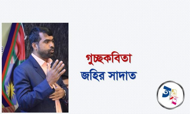 গুচ্ছকবিতা ||  জহির সাদাত
