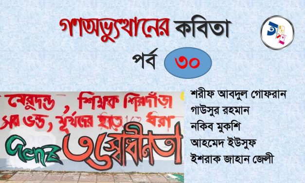 গণঅভ্যুত্থানের কবিতা : পর্ব ৩০