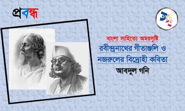 বাংলা সাহিত্যে অমরসৃষ্টি : রবীন্দ্রনাথের গীতাঞ্জলি ও নজরুলের বিদ্রোহী কবিতা